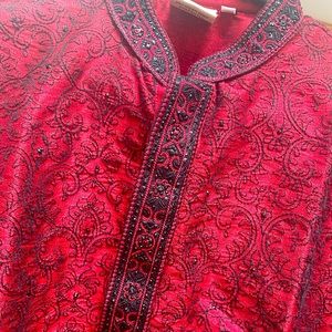 Men’s Indian embellished long shirt/ kurta/ punjabi